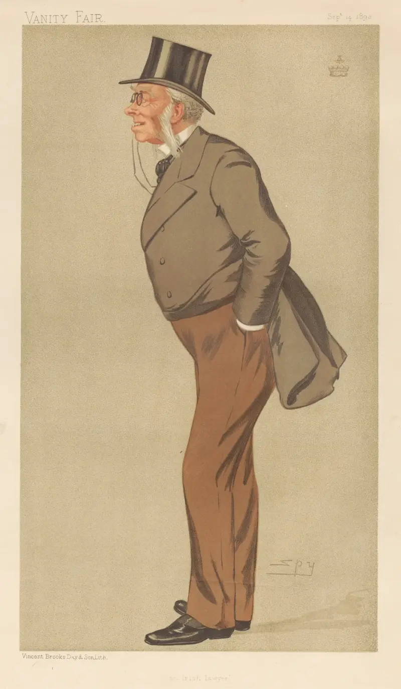 Prawnik; „Irlandzki prawnik”, lord Morris ze Spiddal, 14 września 1893, Leslie Matthew Ward