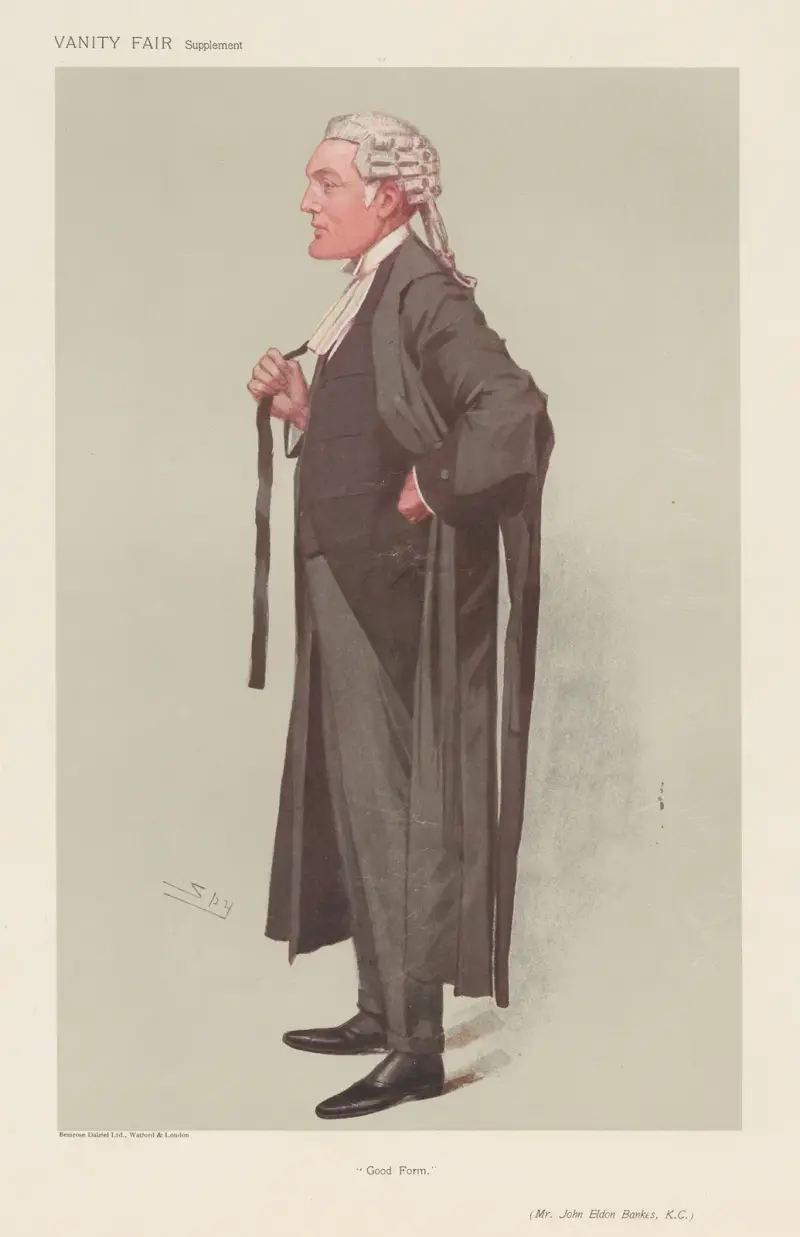 Legal; ‘Good Form’, John Eldon Bankes, March 29, 1906 av Leslie Matthew Ward
