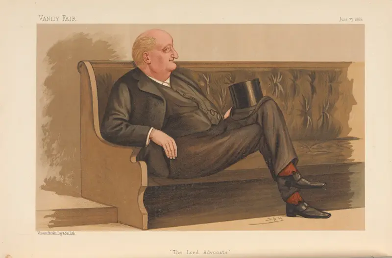 Legal; ‘The Lord Advocate’, John Hay Athole MacDonald, June 23, 1888 av Leslie Matthew Ward