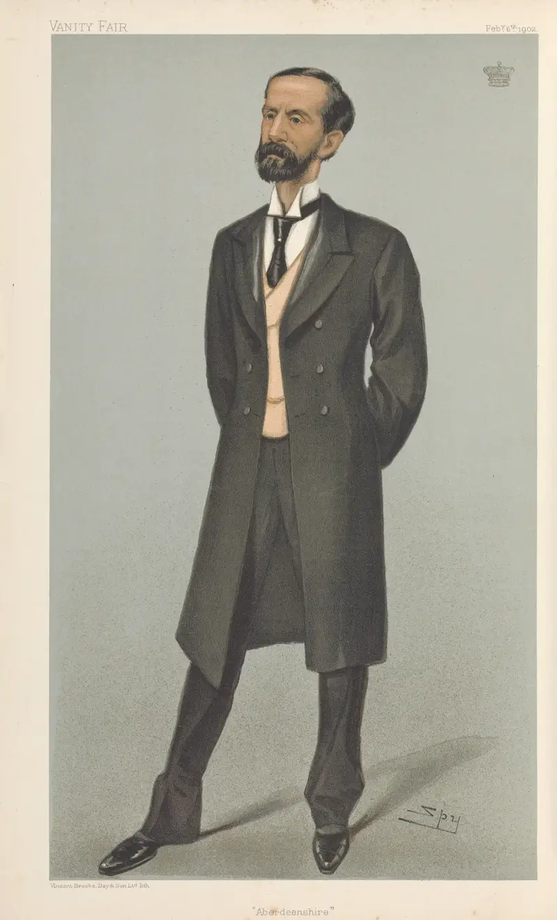 Literary; ‚Aberdeenshire‘, John Campbell Gordon, Earl of Aberdeen, 6. Februar 1902 von Leslie Matthew Ward