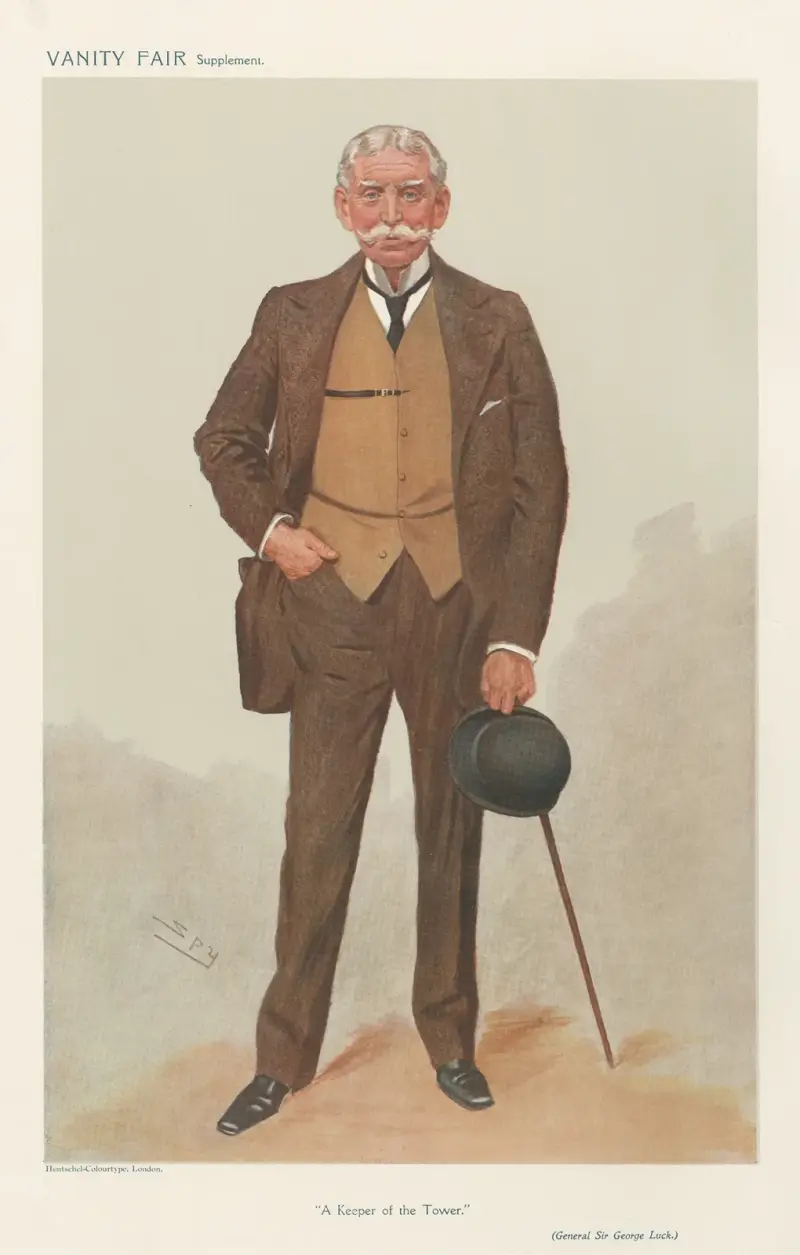 Military and Navy; ‘A Keeper of the Tower’, Lieutenant-General Sir George Luck, December 4, 1907 av Leslie Matthew Ward
