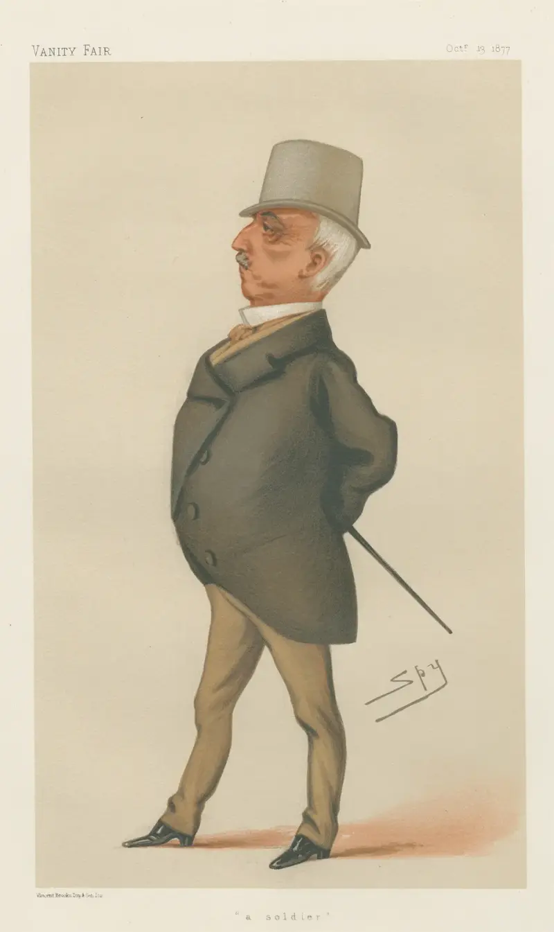 Militär och marin; ”En soldat”, general Lord George Augustus Frederick Paget, 13 oktober 1877 av Leslie Matthew Ward