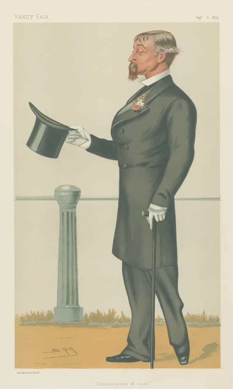 Militär och flotta; ”Conspicuous and Cool”, generalmajor Charles Fraser, 6 september 1879 av Leslie Matthew Ward
