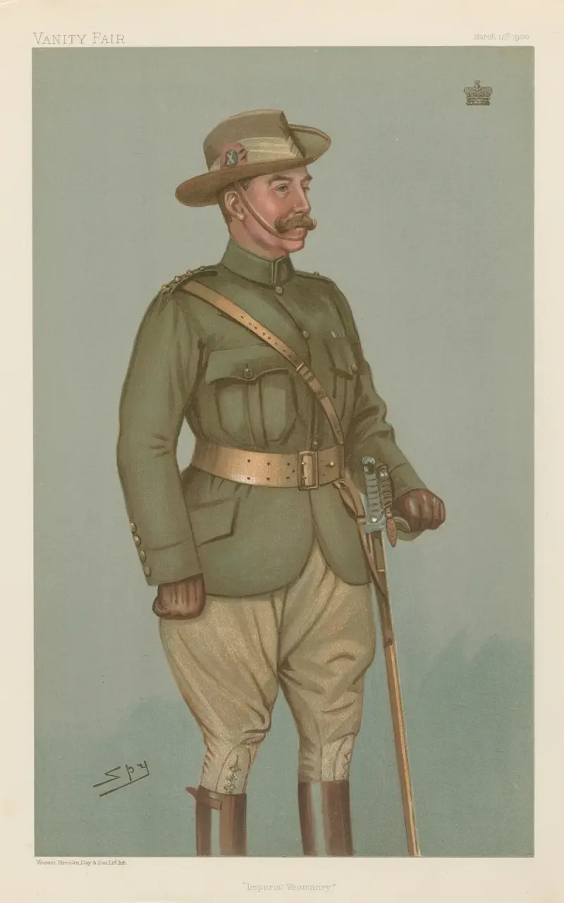 Militär und Marine; „Imperial Yeomanry“, Lord Chesham, 15. März 1900 von Leslie Matthew Ward