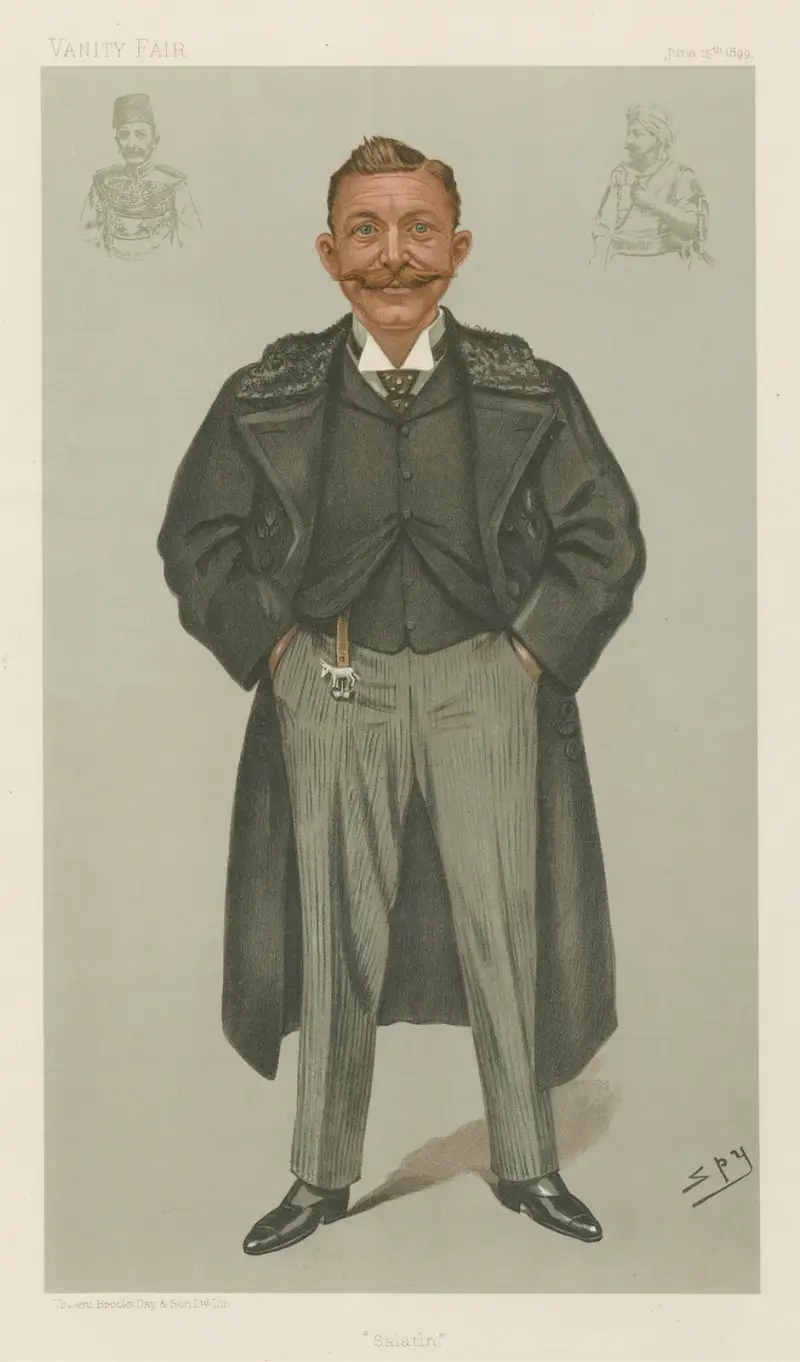 Militär und Marine; „Lalatin“, Colonel Sir Rudolf Carl Slatin, 15. Juni 1899 von Leslie Matthew Ward