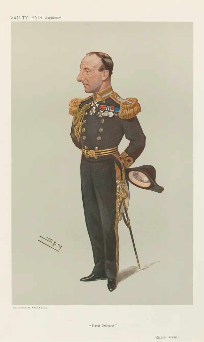 Military and Navy; ‘Naval Ordnance’, Captain Jellicoe av Leslie Matthew Ward
