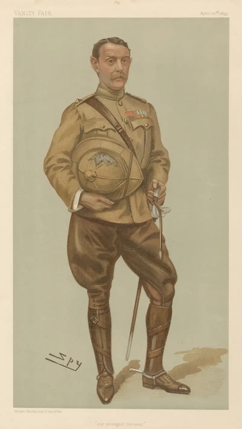 Militär och marin; 'Vår yngste general', generalmajor Sir Archibald Hunter, 27 april 1899 av Leslie Matthew Ward