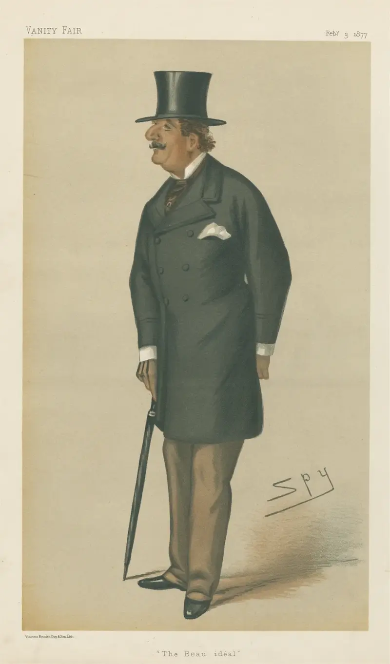 Military and Navy; ‘The Beau Ideal’, Lieutenant-General Sir Alfred Hastings Horsford, February 3, 1877 av Leslie Matthew Ward