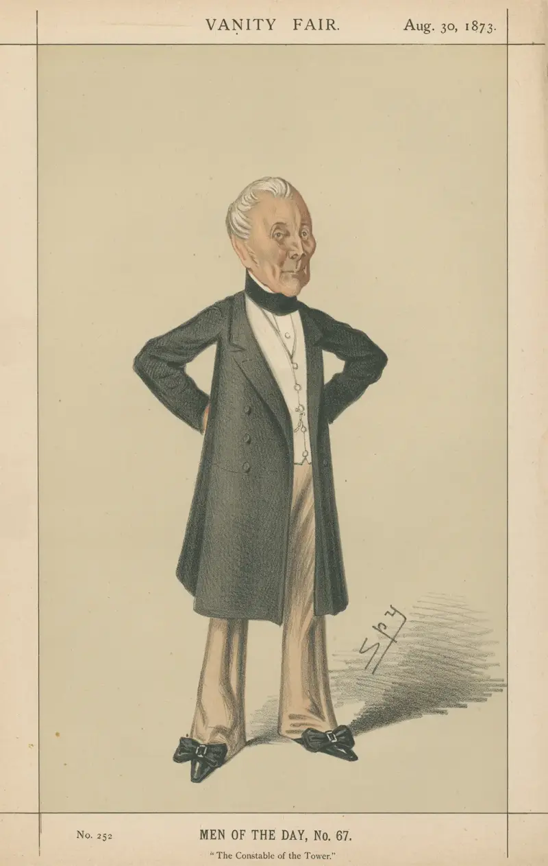 Military and Navy; ‘The Constable of the Tower’, L.N. Gomm, August 30, 1873 av Leslie Matthew Ward