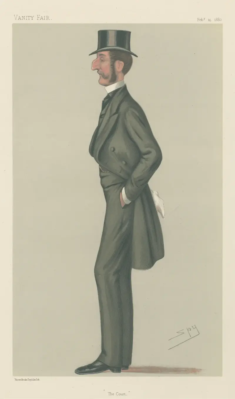 Militär och flotta; 'Hovet', överste Robert Nigel Fitzhardinge Kingscote, 14 februari 1880 av Leslie Matthew Ward