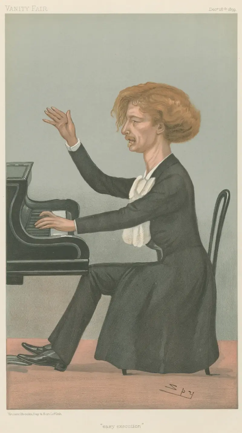 Musiker; 'Easy Execution', Ignace Ian Paderewski, 28 december 1899 av Leslie Matthew Ward