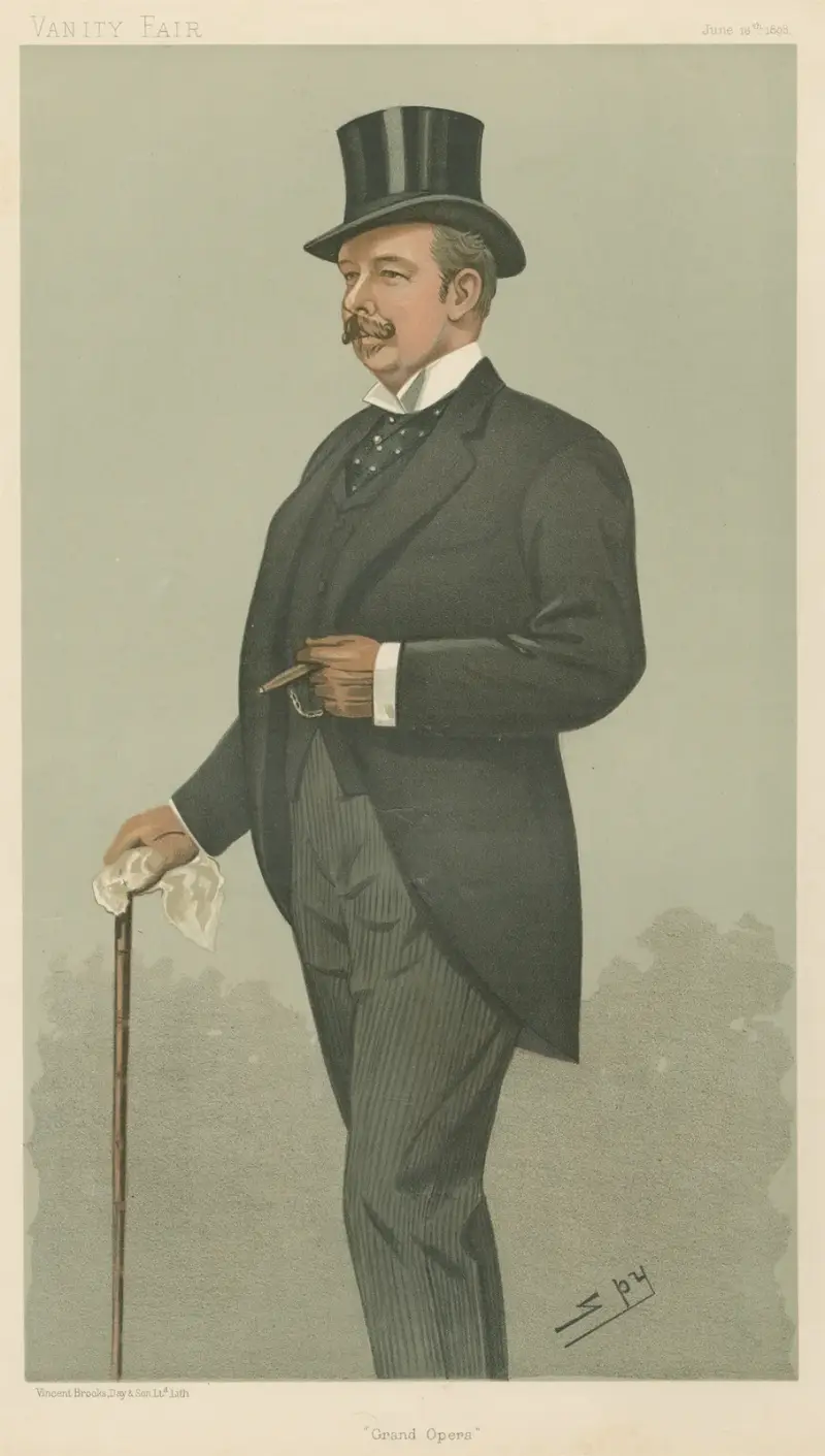 Musicians; ‘Grand Opera’, Mr. Henry Vincent Higgins, June 16, 1898 av Leslie Matthew Ward
