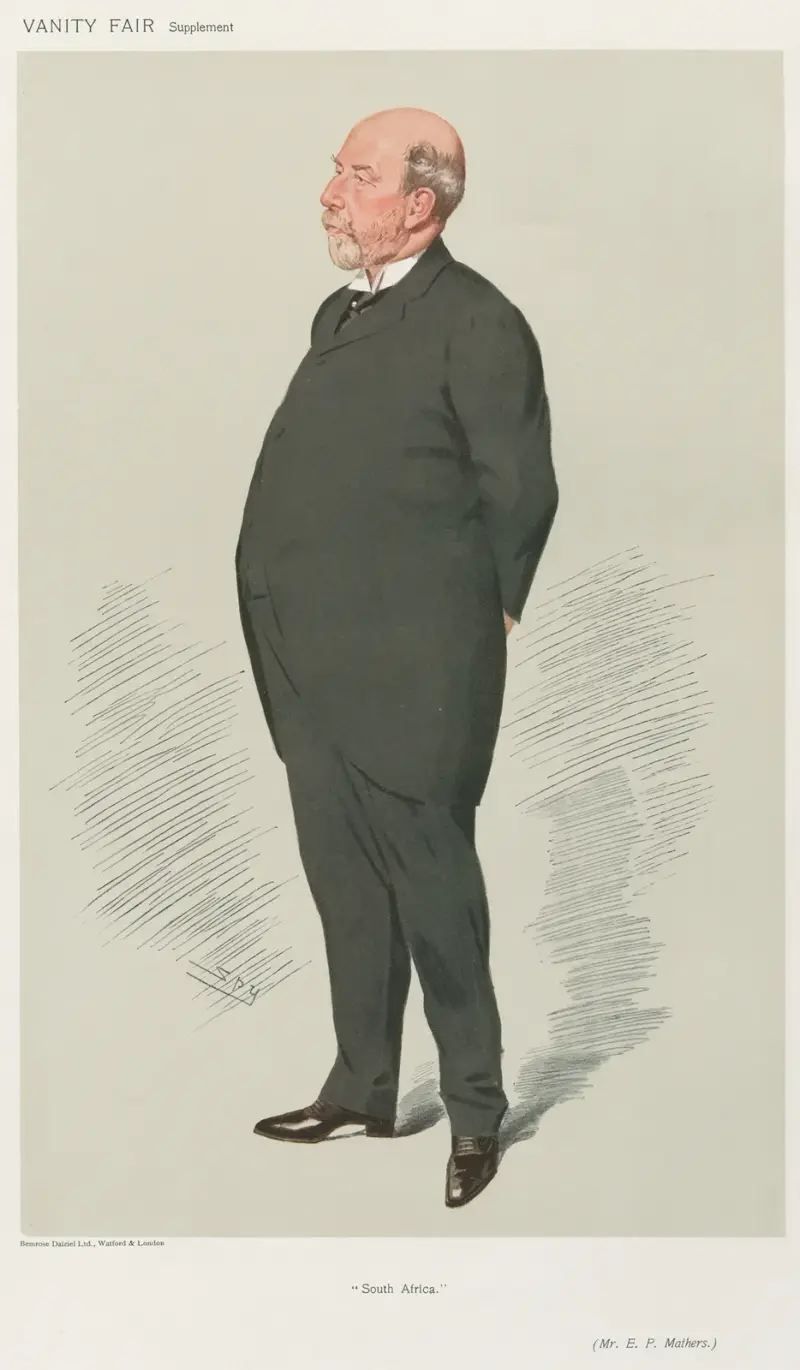 Musicians; Newspapermen; ‘South Africa’, Mr. E. P. Mathers, August 29, 1906 av Leslie Matthew Ward