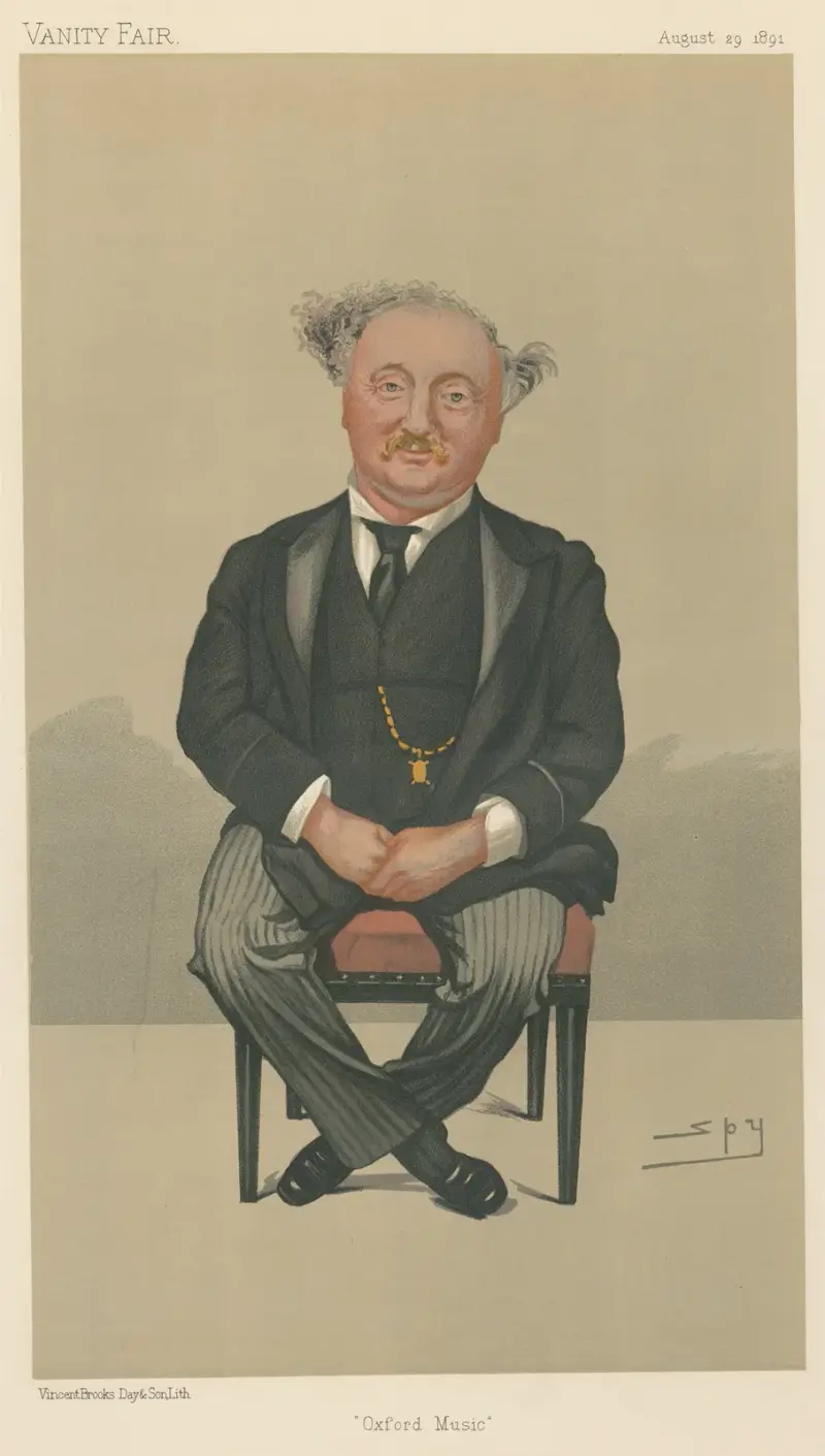 Musiker; 'Oxford Music', Sir John Stainer, 29 augusti 1891 av Leslie Matthew Ward
