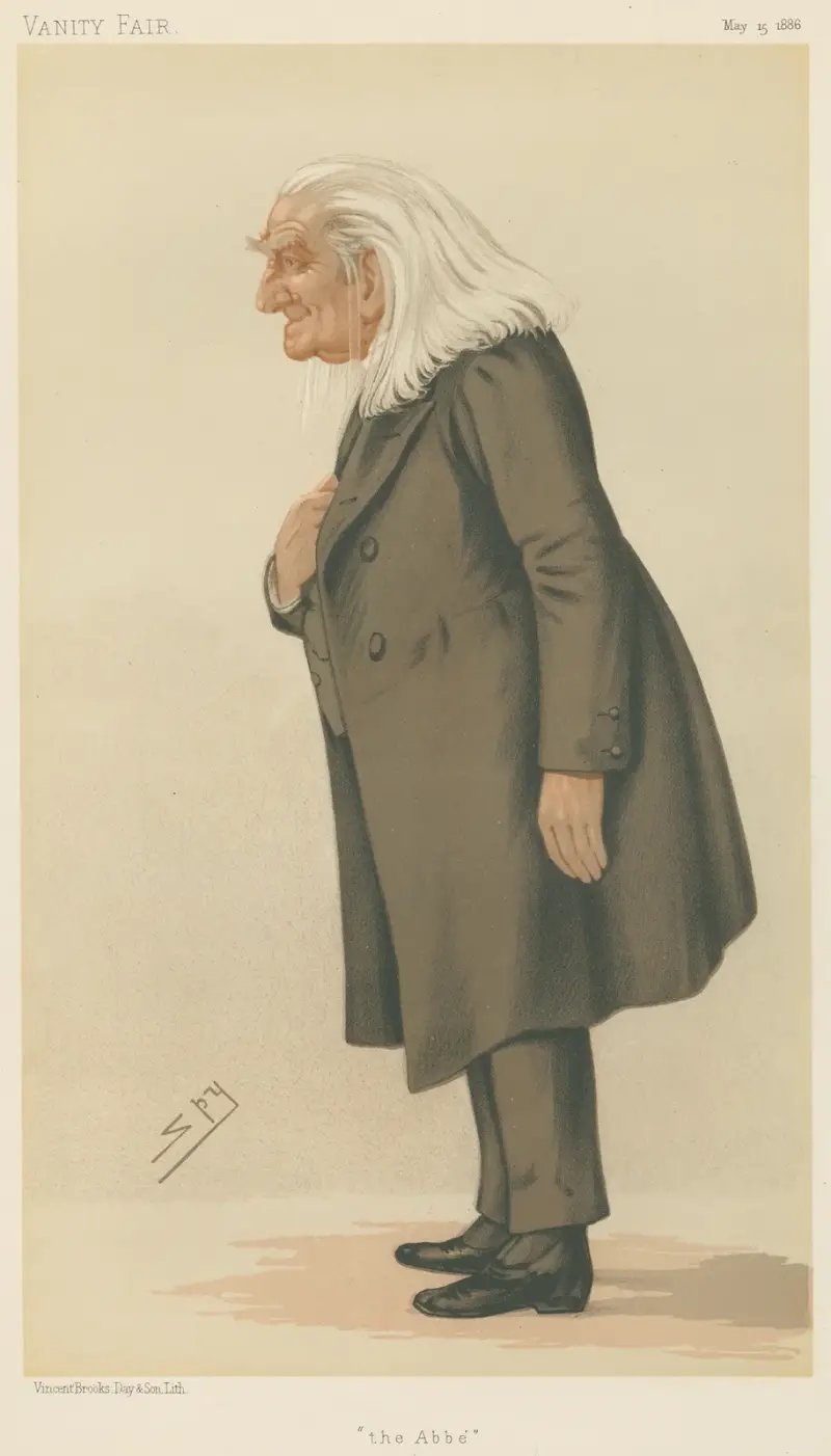 Musikanter; 'Abbén', Abbé Franz Liszt, 15 maj 1886 av Leslie Matthew Ward