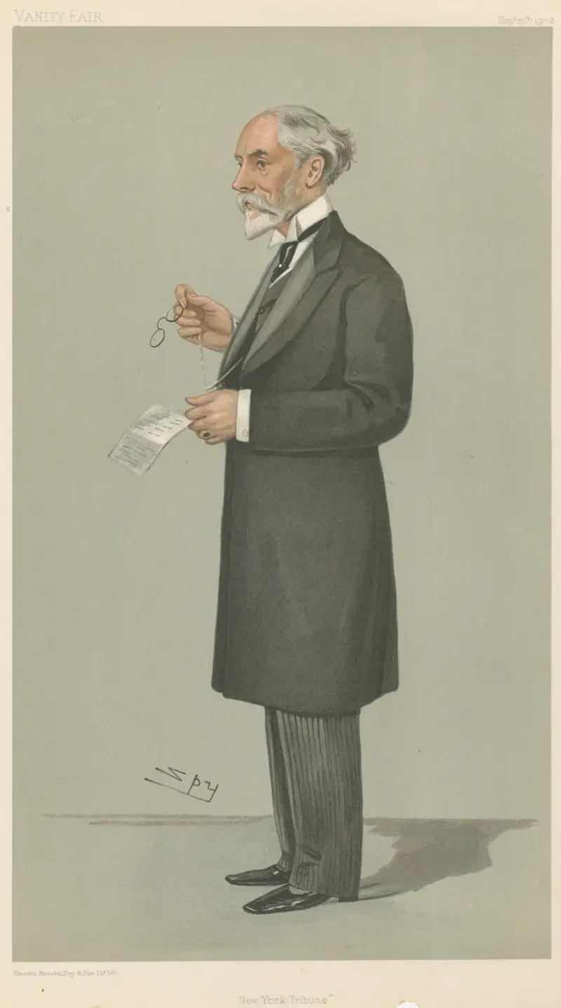 Newspapermen; ‘New York Tribune’, Mr. Whitelaw Reid, September 25, 1902 av Leslie Matthew Ward