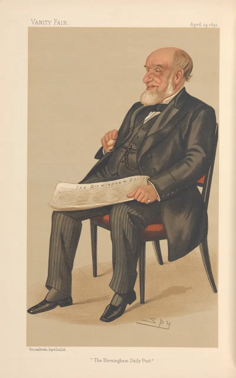 Tidningsmän; 'The Birmingham Daily Post', Mr. John Jaffray, 19 april 1890 av Leslie Matthew Ward