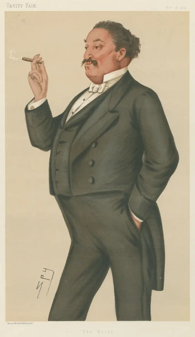 Zeitungsleute; ‚The World‘, Mr. Edmund Hodgson Yates, 16. November 1878 von Leslie Matthew Ward