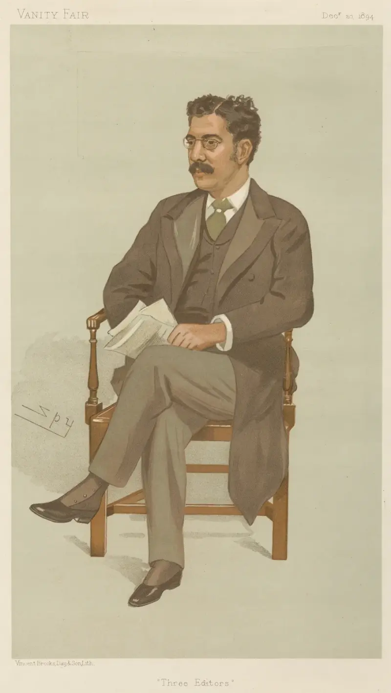 Newspapermen; ‘Three Editors’, Clement K. Shorter, December 20, 1894 av Leslie Matthew Ward