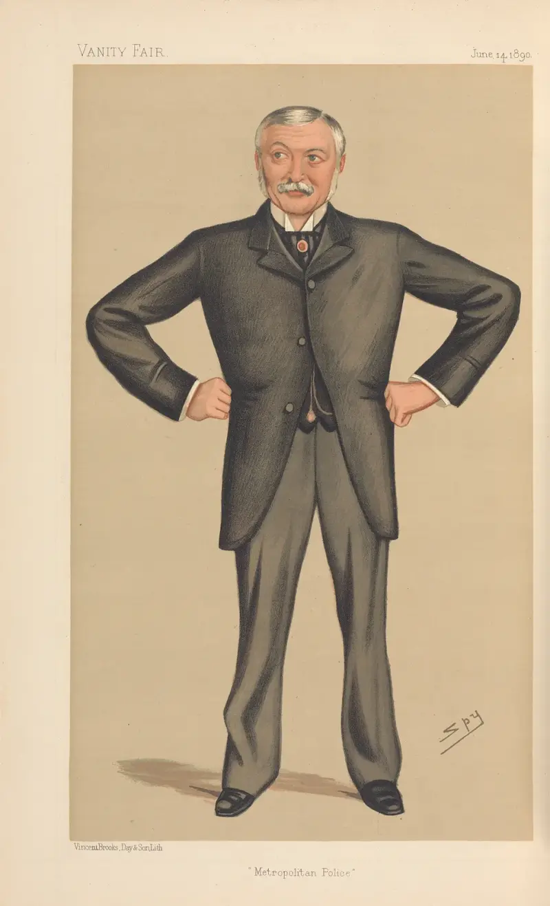Policemen; ‘Metropolitan Police’, Mr. James Monro, June 14, 1890 av Leslie Matthew Ward