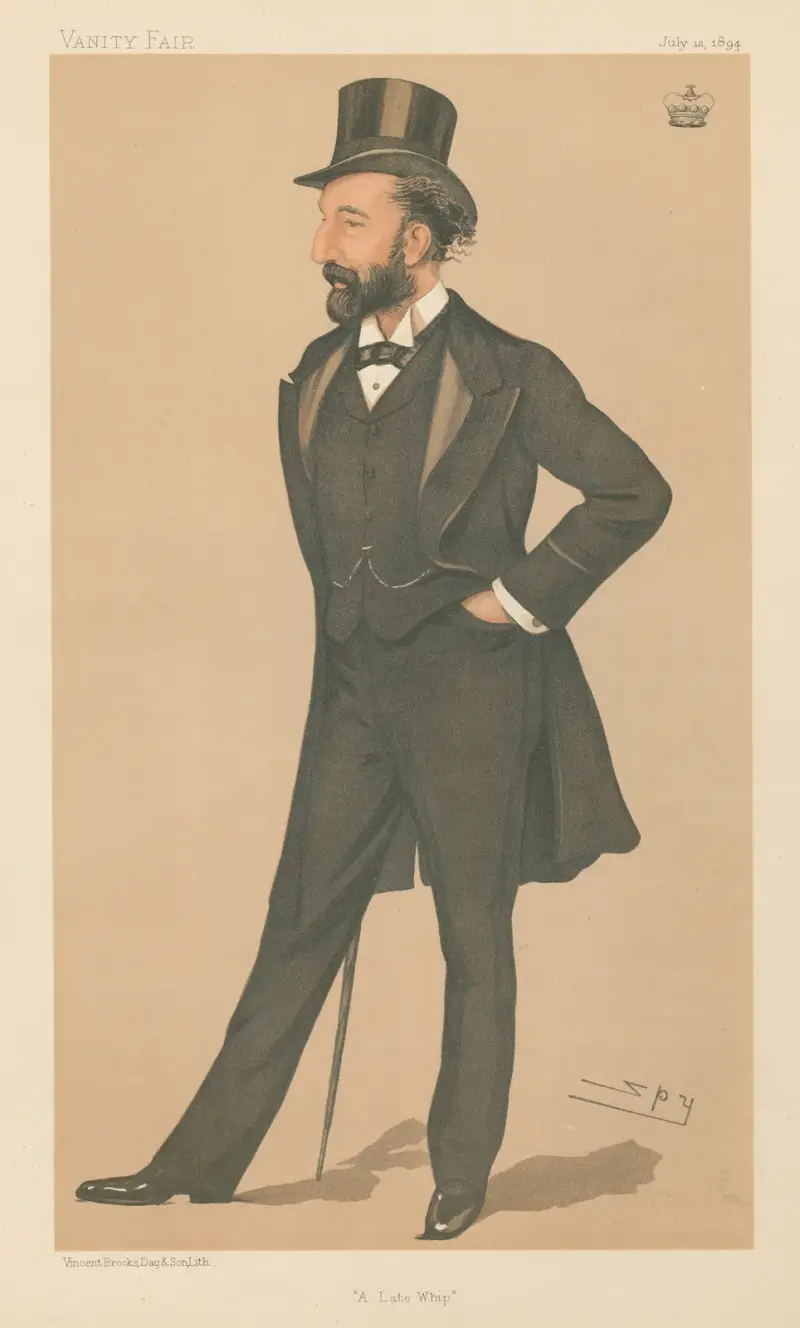 Politiker – „A Late Whip“. Lord Tweedmouth. 12. Juli 1894 von Leslie Matthew Ward