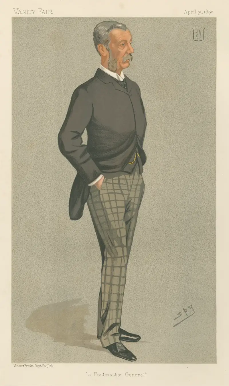 Politiker – „ein Generalpostmeister“. Sir James Fergusson. 30. April 1892 von Leslie Matthew Ward