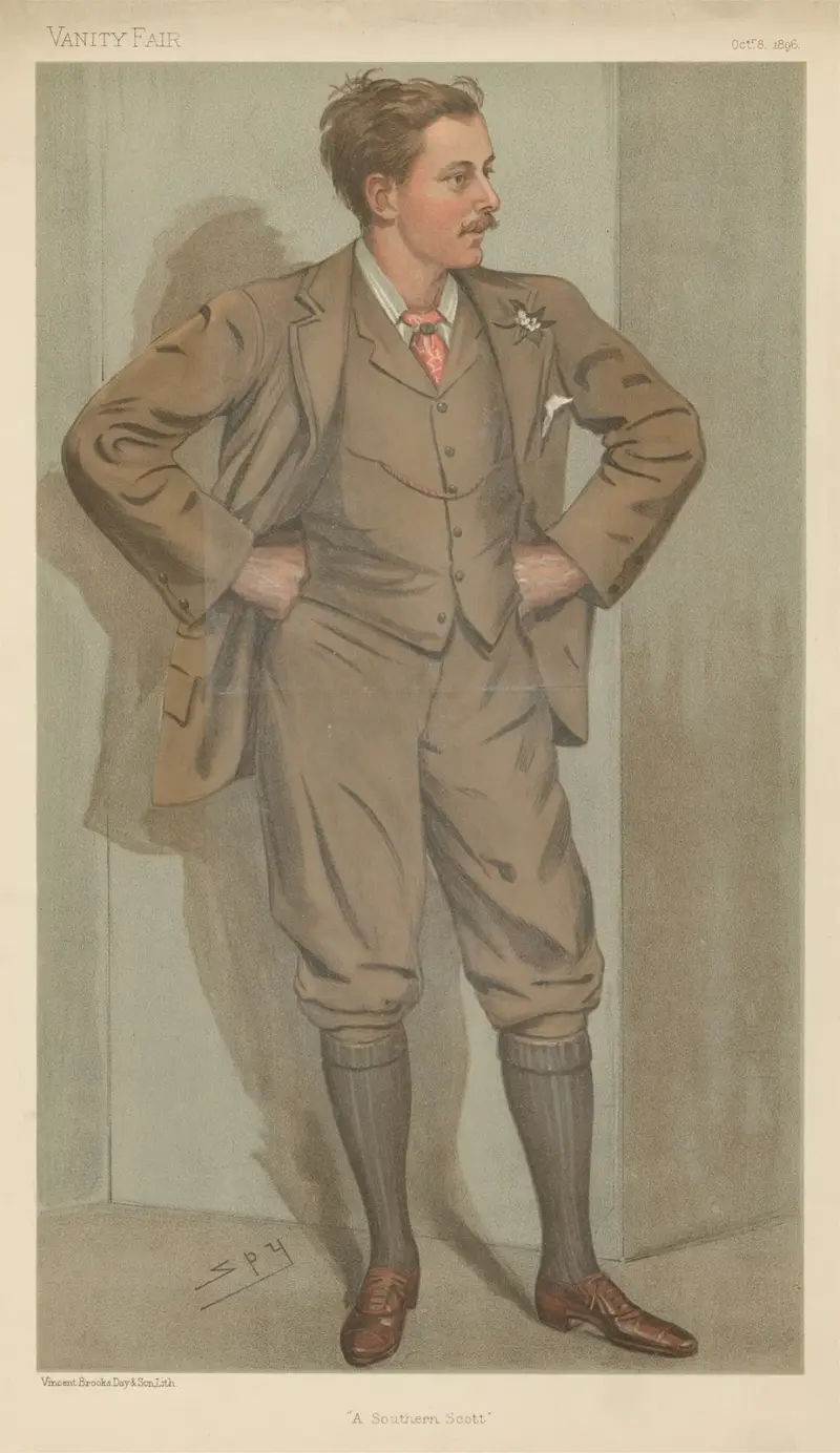 Politiker – „A Southern Scott“. Douglass-Scott-Montagu. (The Hon. John Walter Edward). 8. Oktober 1896 von Leslie Matthew Ward