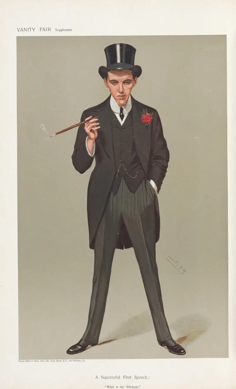 Politicians – ‘A Successful First Speech. Moab is my Washpot.’ Mr. F.E. Smith. 16 January 1907 av Leslie Matthew Ward