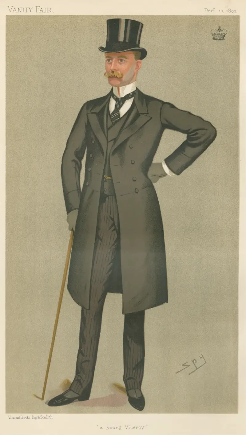 Politiker – 'en ung vicekung.' Lord Houghton. 10 december 1892 av Leslie Matthew Ward