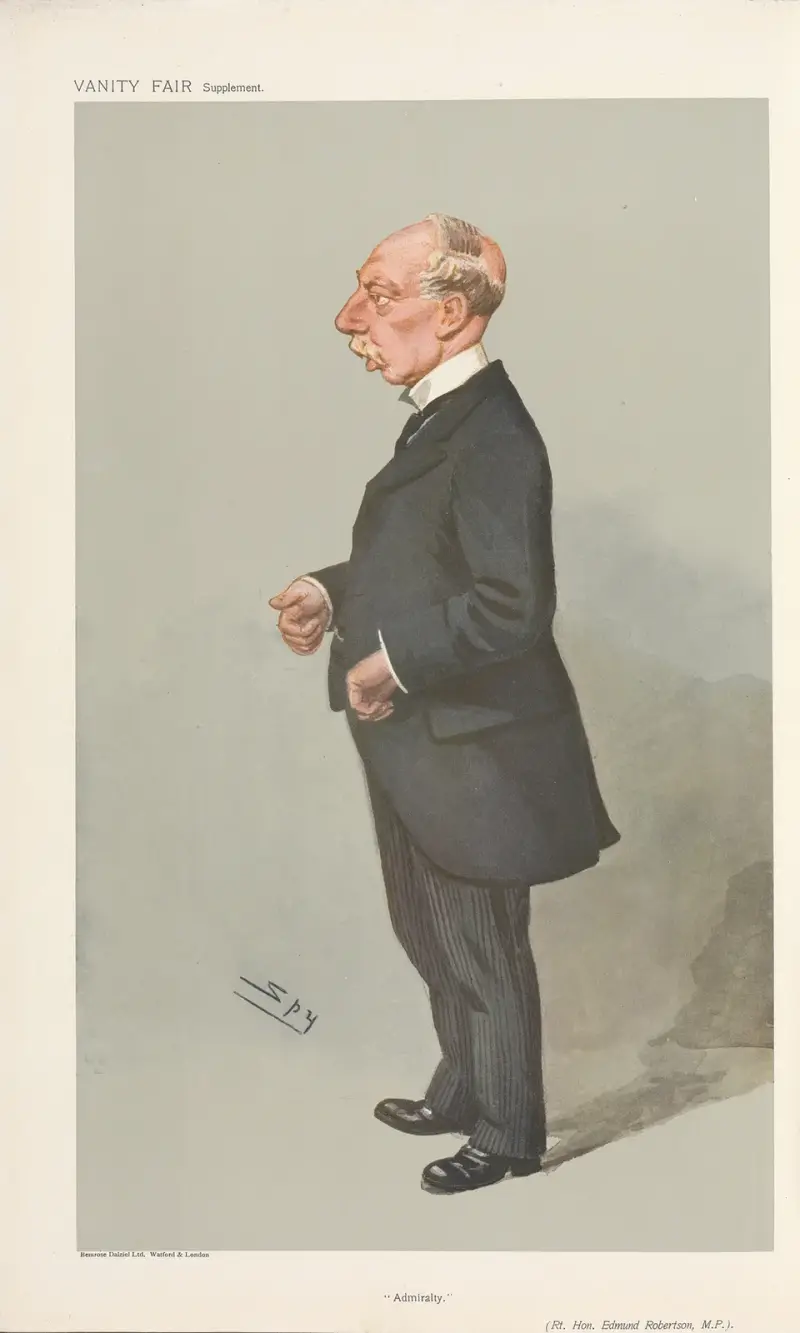Politiker – 'Admiralty'. The Rt. Hon. Edmund Robertson. 12 juni 1907 av Leslie Matthew Ward