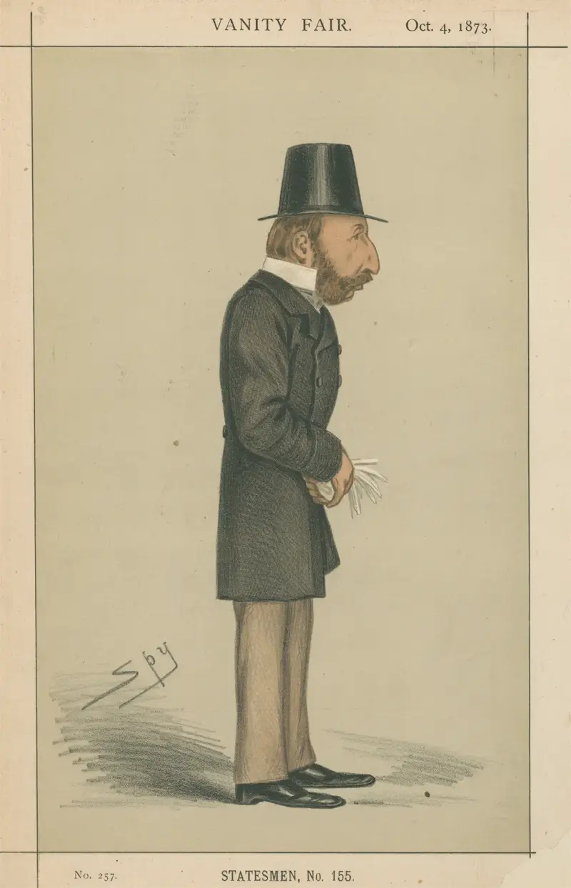 Politiker – 'och Stratheden'. Lord Campbell och Stratheden. 4 oktober 1873 av Leslie Matthew Ward
