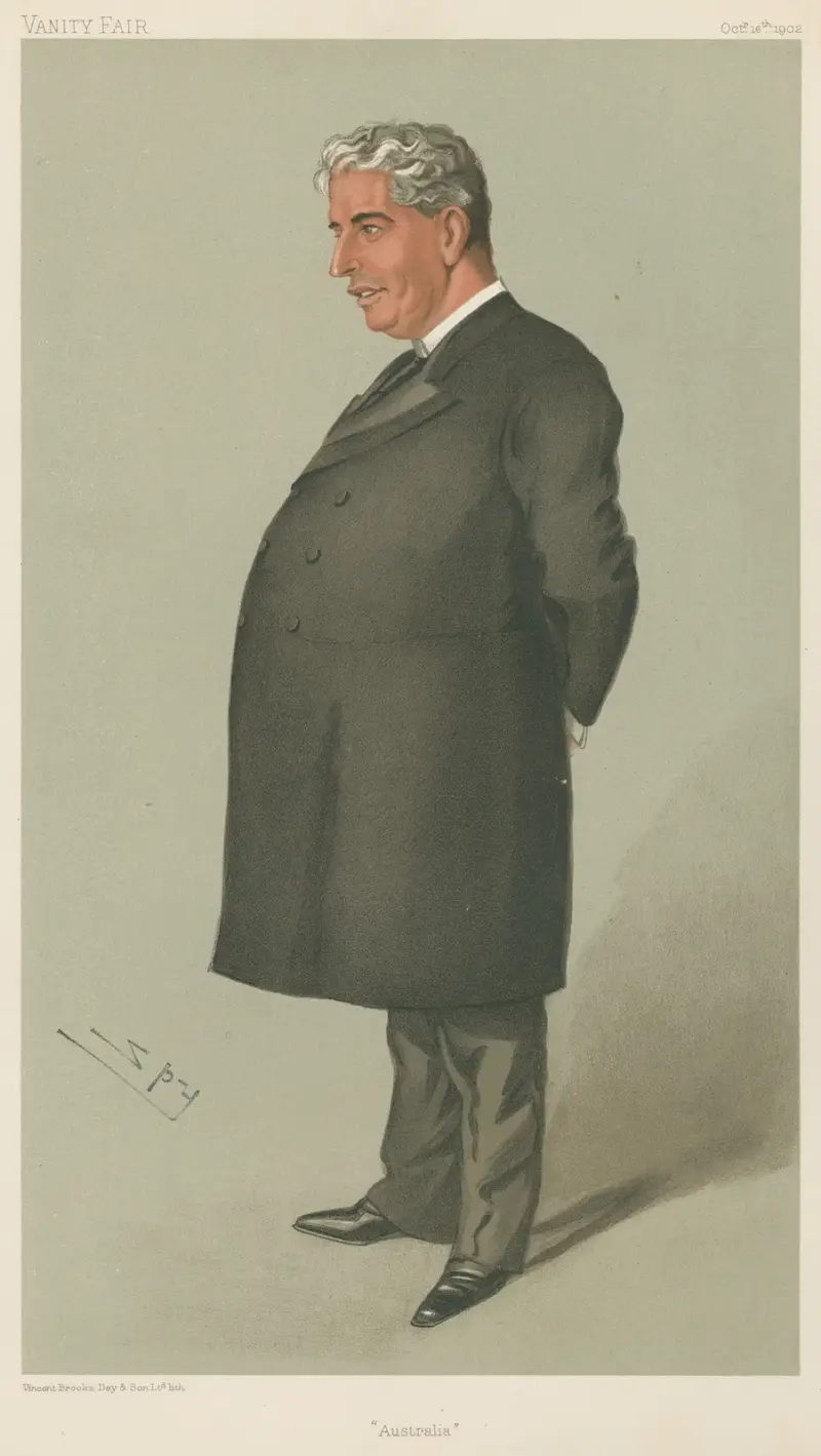 Politiker – 'Australien' Sir Edmund Barton. 16 oktober 1902 av Leslie Matthew Ward