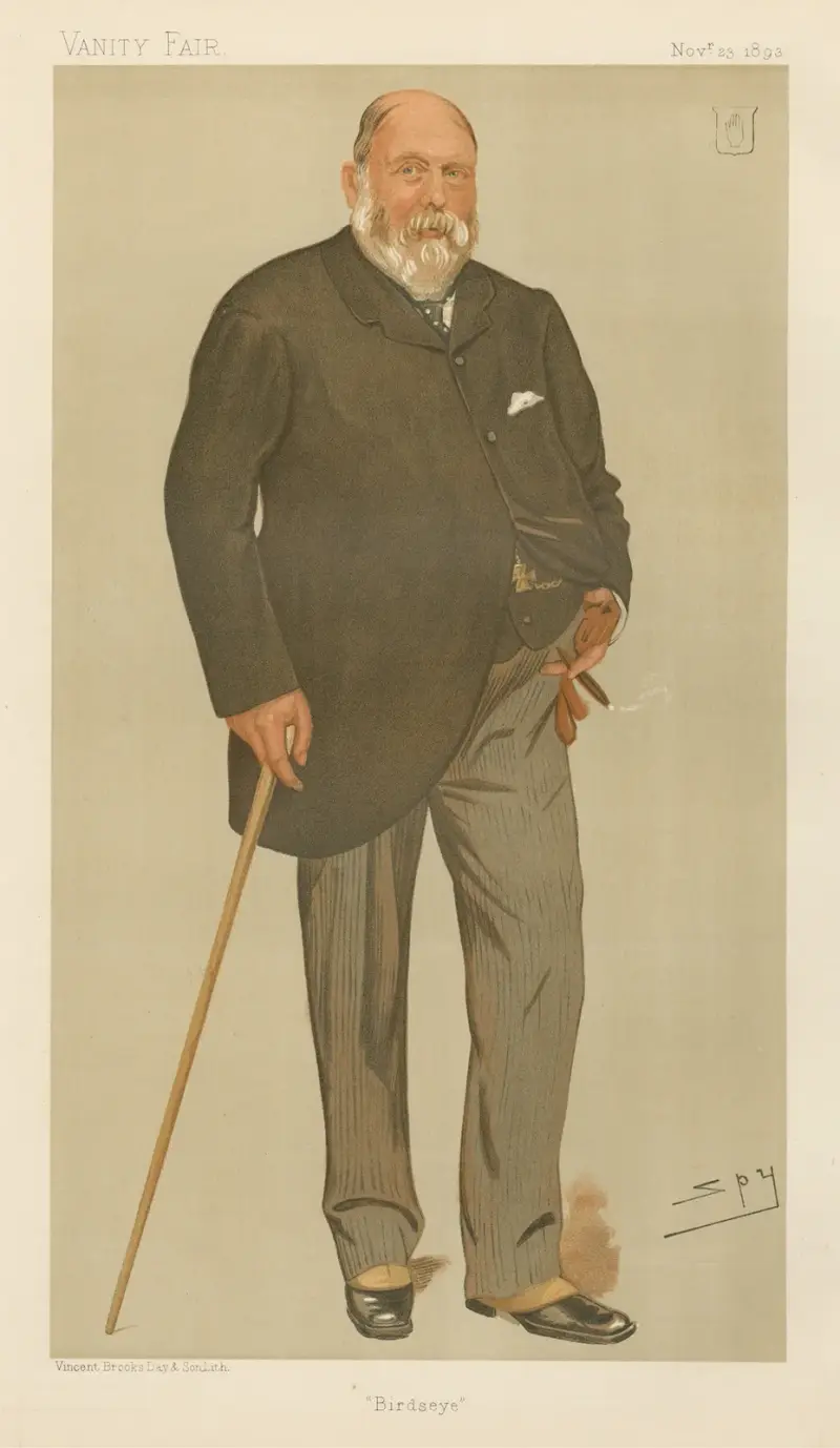 Politicians – ‘Birdseye’. Sir William-Henry Wills. 23 November 1893 av Leslie Matthew Ward