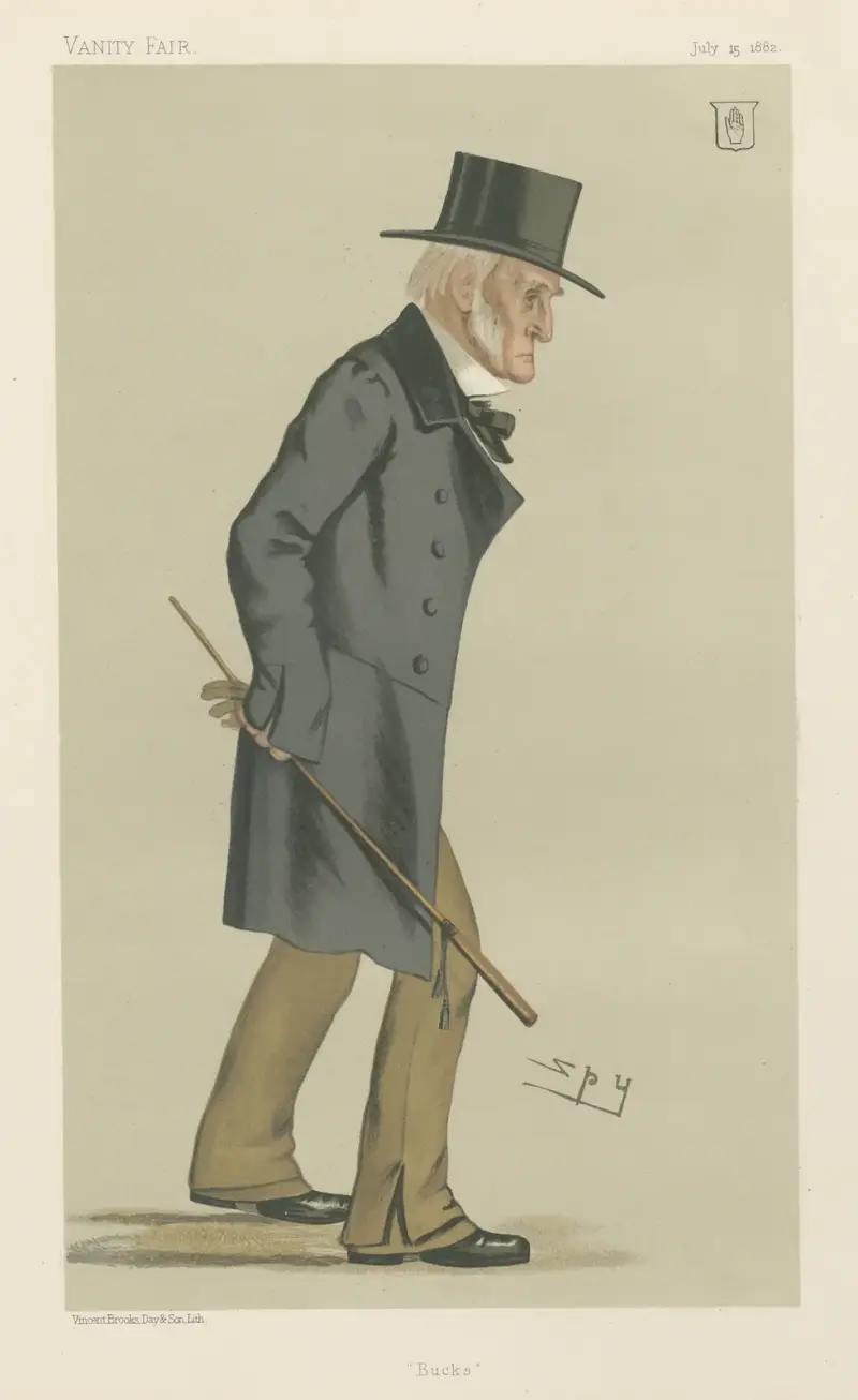 Politicians – ‘Bucks’. Sir Harry Verney. 15 July 1882 av Leslie Matthew Ward