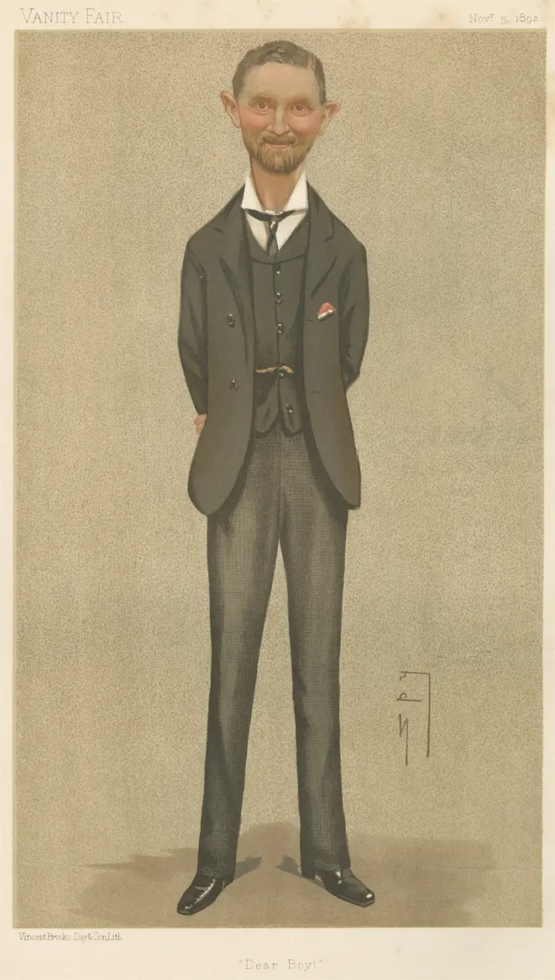 Politiker – 'Käre pojke.' The Hon. Kenneth Howard. 5 november 1892 av Leslie Matthew Ward
