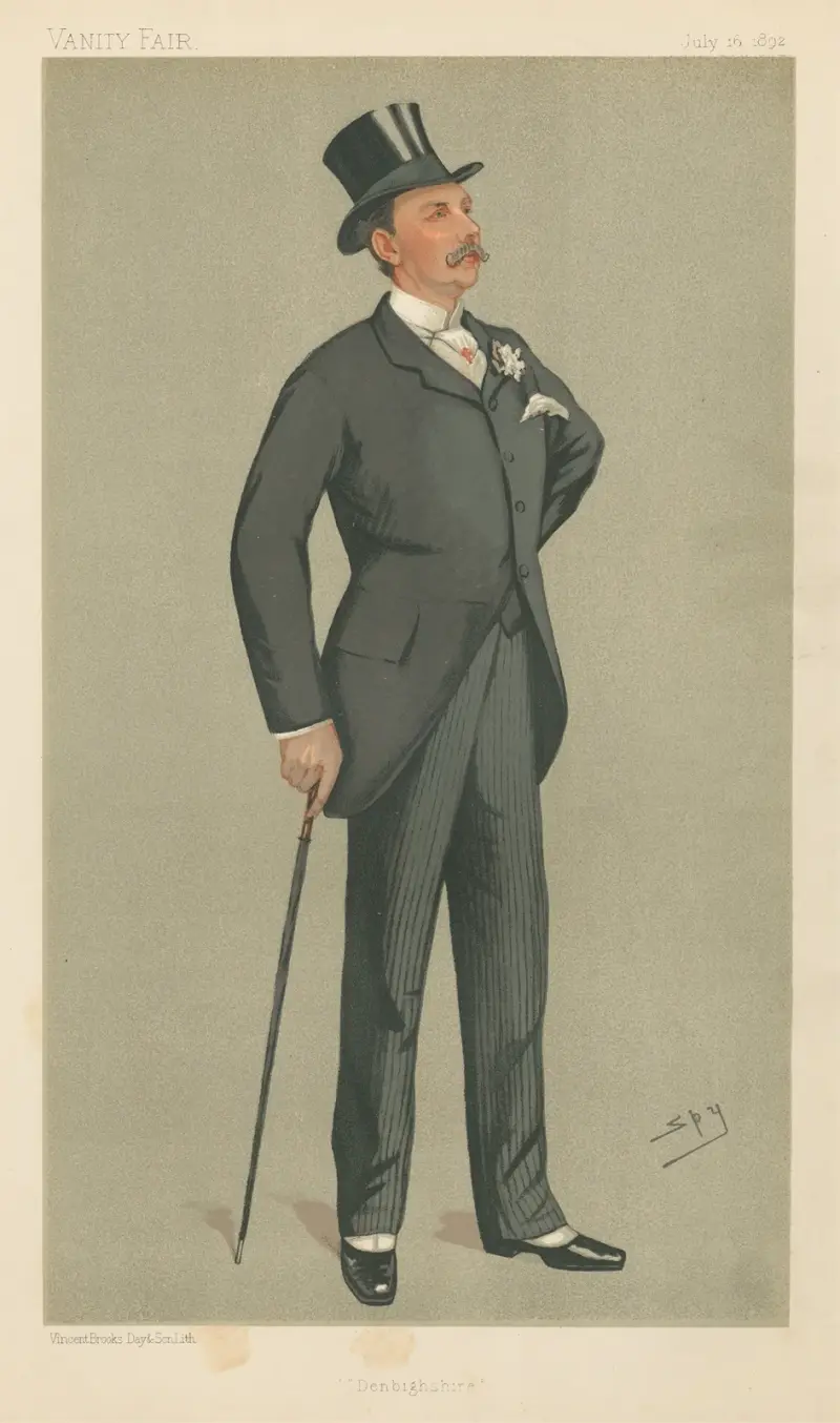 Politicians – ‘Denbighshire’. Col. William Cornwallis West. 16 July 1892 av Leslie Matthew Ward