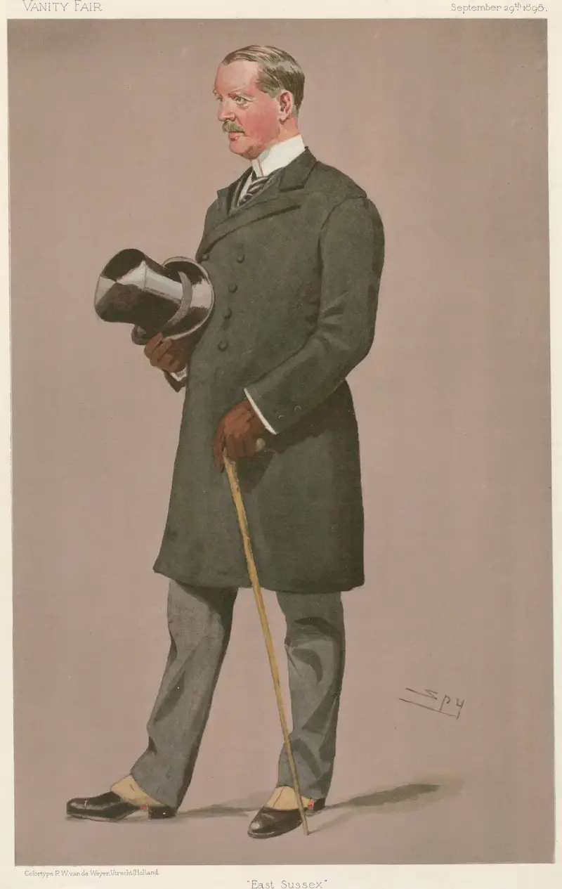 Politicians – ‘East Sussex’. Col. Brookfield. September 29, 1898 av Leslie Matthew Ward