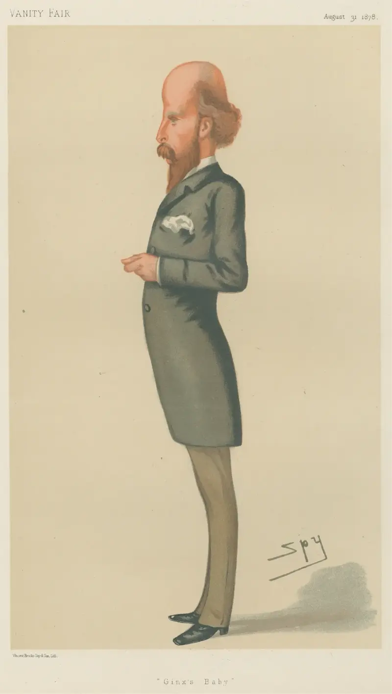 Politiker. „Ginx's Baby“. Mr. Edward Jenkins. 31. August 1878 von Leslie Matthew Ward