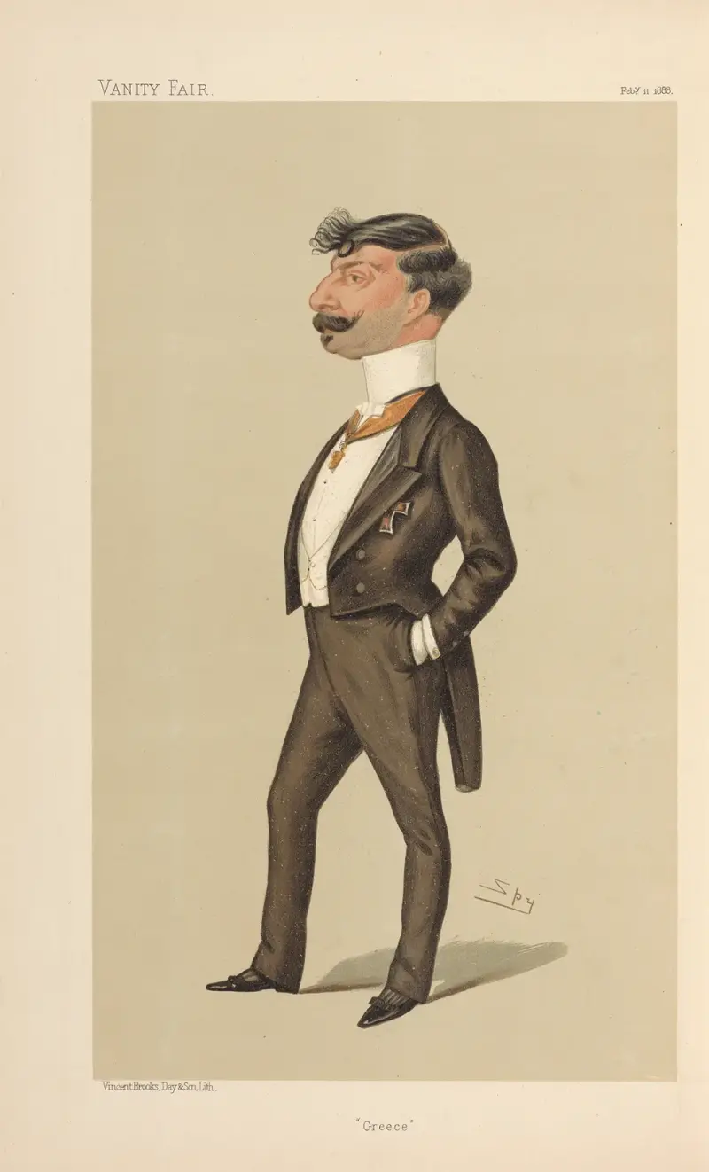 Politicians – ‘Greece’. M. John Gennadius (H.E. The Greek Minister). February 11, 1888 av Leslie Matthew Ward