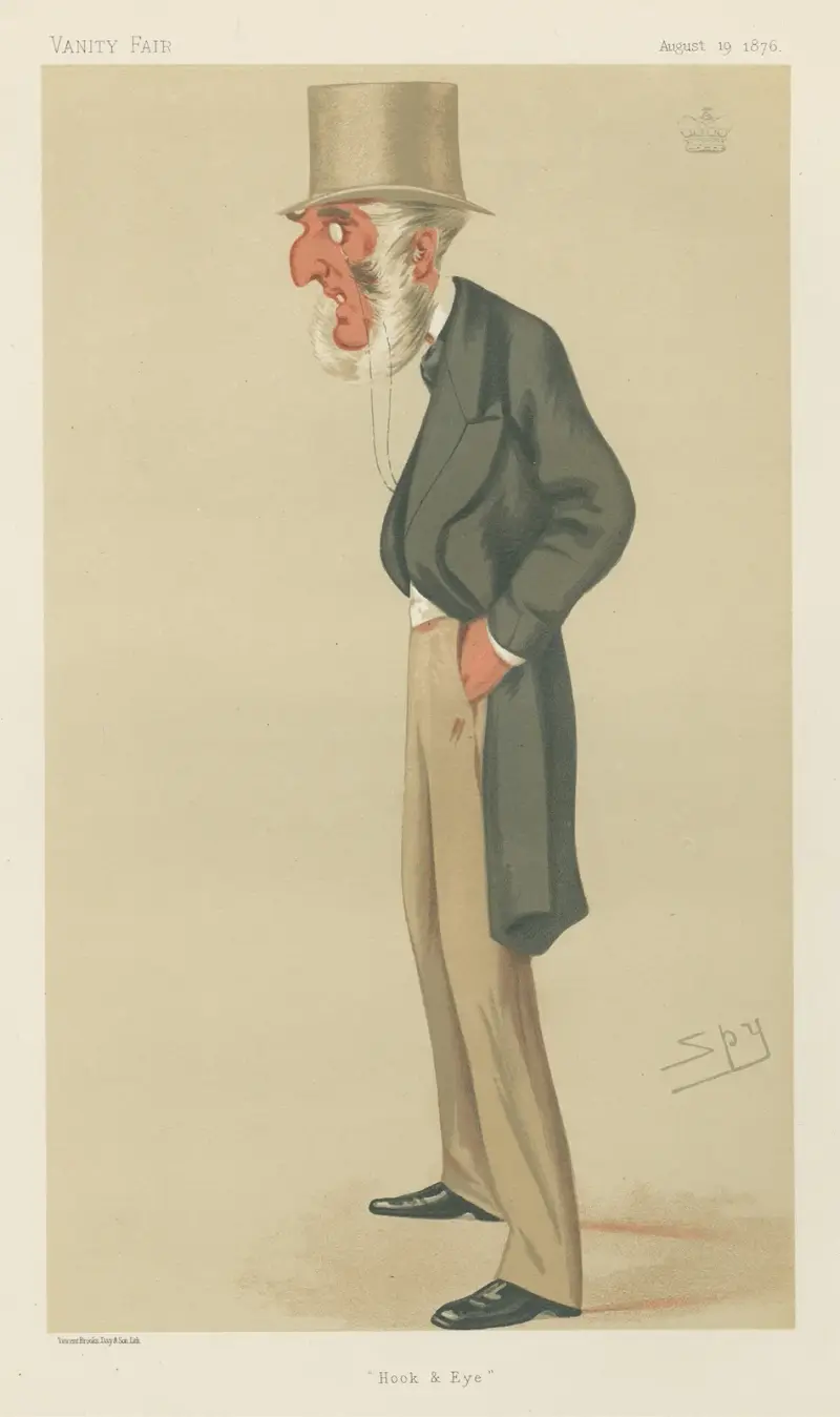 Politiker – 'Hook and Eye'. Lord Vivian. 19 augusti 1876 av Leslie Matthew Ward