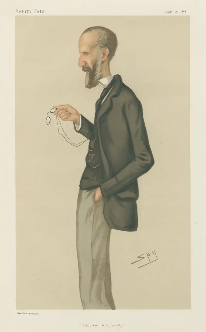 Politiker – 'Indisk auktoritet'. Sir George Campbell. 21 sept 1878 av Leslie Matthew Ward