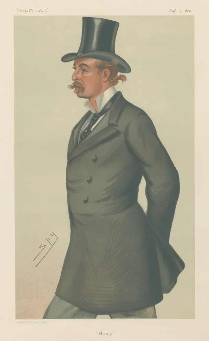 Politiker – 'Monty'. Mr. Montague John Guest. 7 augusti 1880 av Leslie Matthew Ward