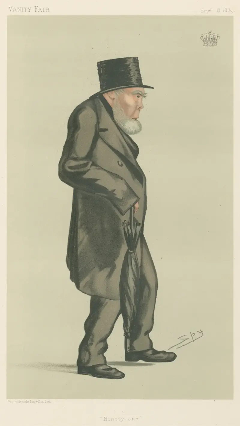 Politiker – 'Nittioett'. Earlen av Mountcashell. 8 september 1883 av Leslie Matthew Ward