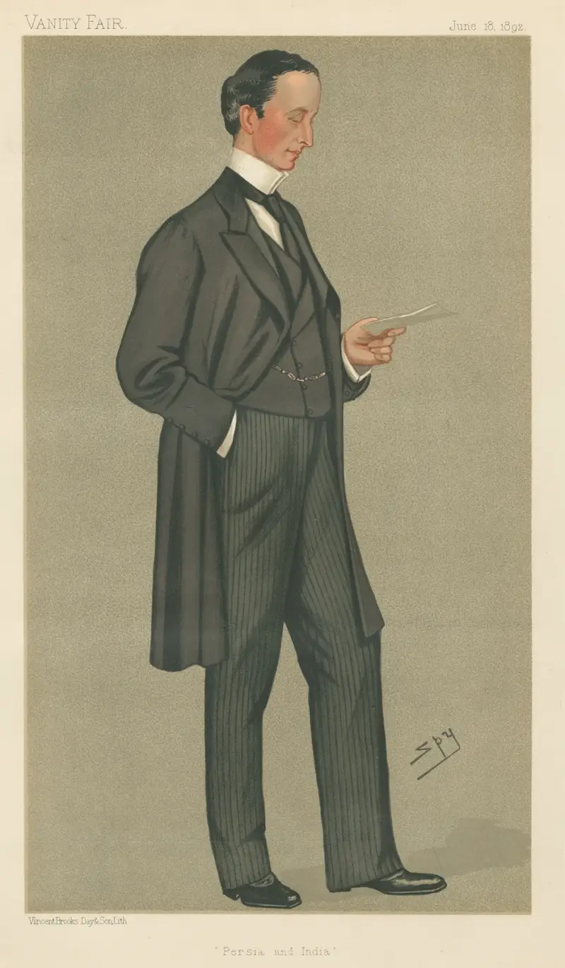 Politicians – ‘Persia and India’. The Hon. George Nathaniel Curzon. June 18, 1892 av Leslie Matthew Ward
