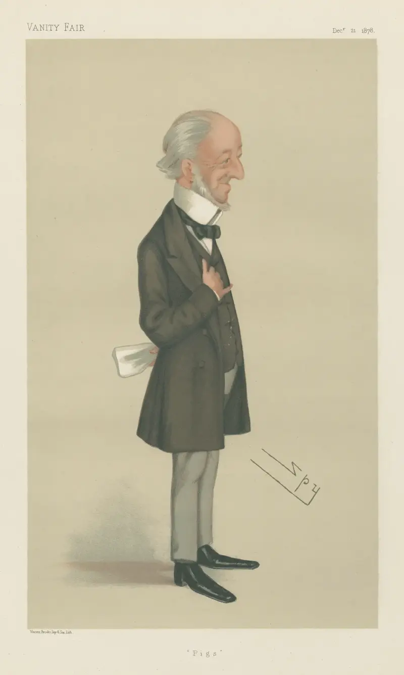 Politicians – ‘Pigs’. Mr. Charles Seely. 21 December 1878 av Leslie Matthew Ward