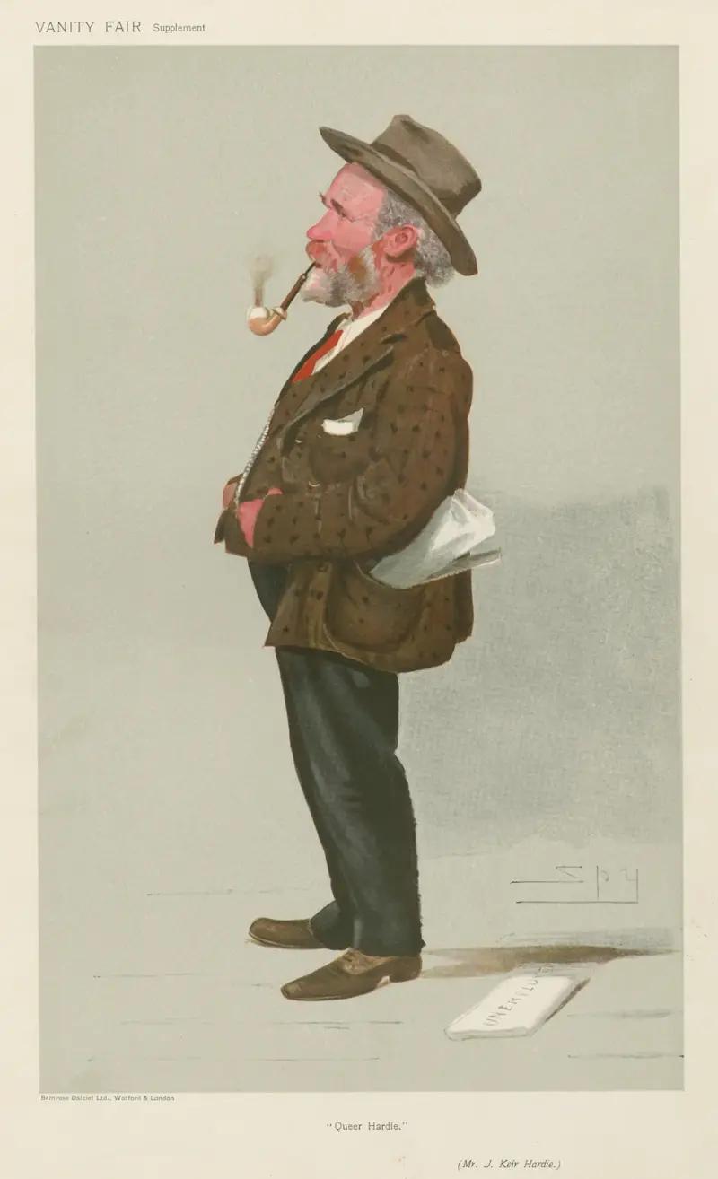 Politiker – 'Queen Hardie'. Mr. J. Keir Hardie. ca 1906 av Leslie Matthew Ward