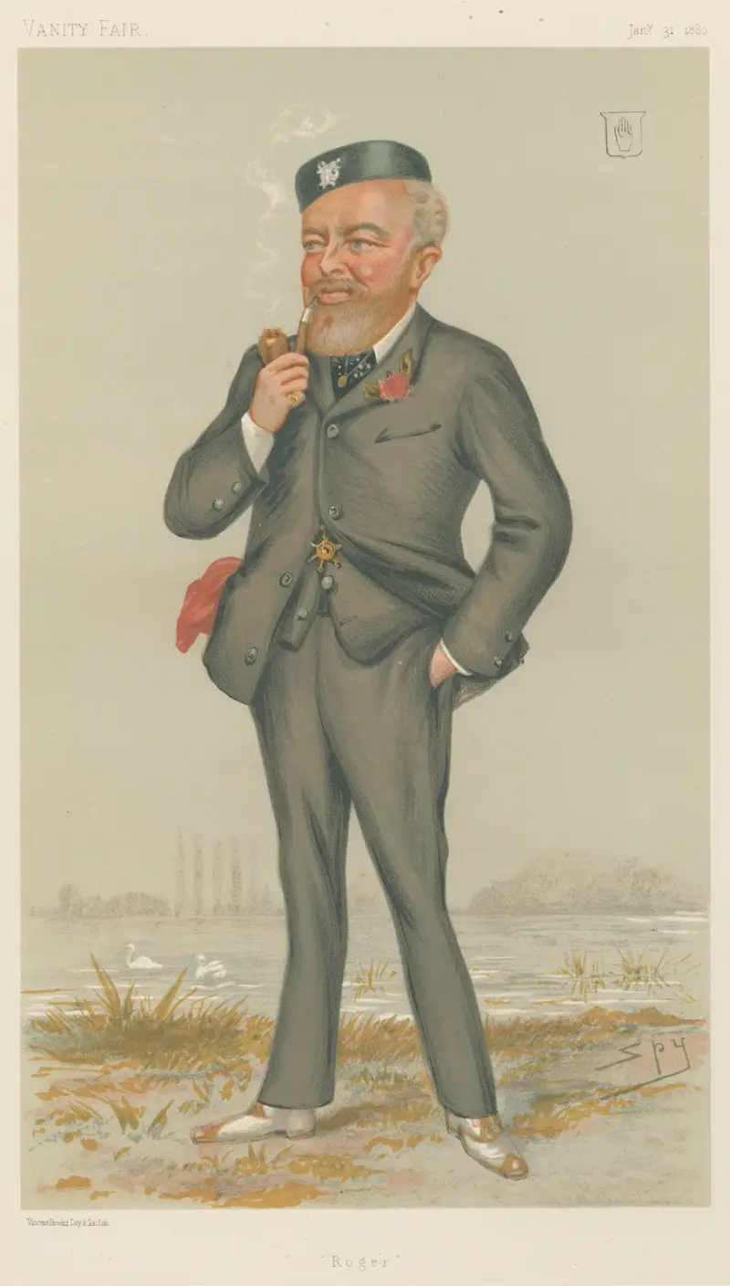 Politicians – ‘Roger’ Sir Roger Willaim Henry Palmer’. 31 January 1880 av Leslie Matthew Ward