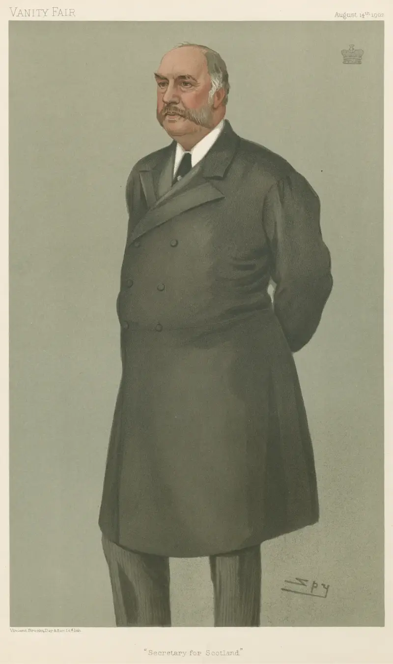 Politiker – ‚Secretary for Scotland'. Lord Balfour of Burleigh. 14. August 1902 von Leslie Matthew Ward