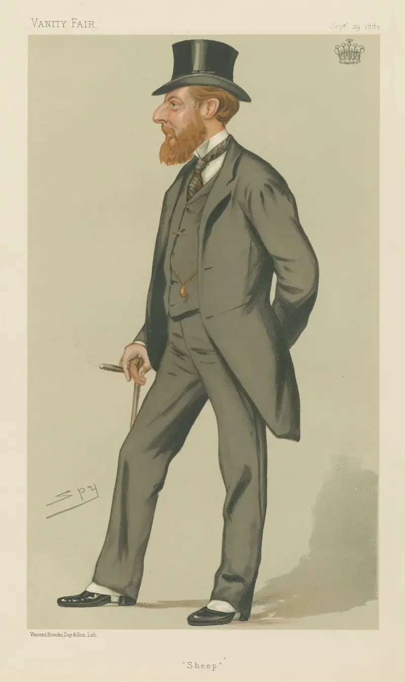 Politiker – „Schaf“. Der Earl of Seafield. 29. September 1883 von Leslie Matthew Ward