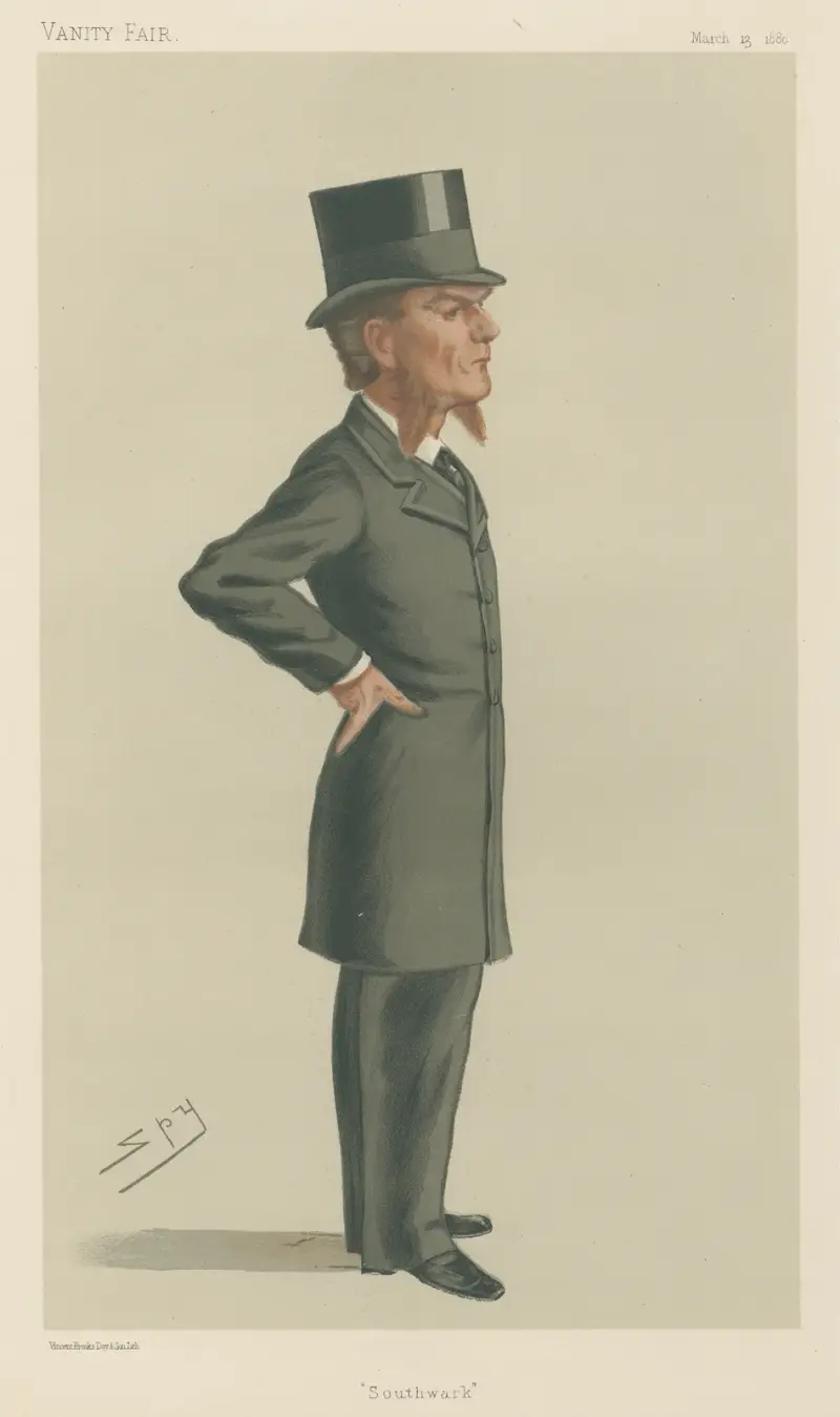 Politicians – ‘Southwark’. Mr. Edward Clarke. March 13, 1880 av Leslie Matthew Ward